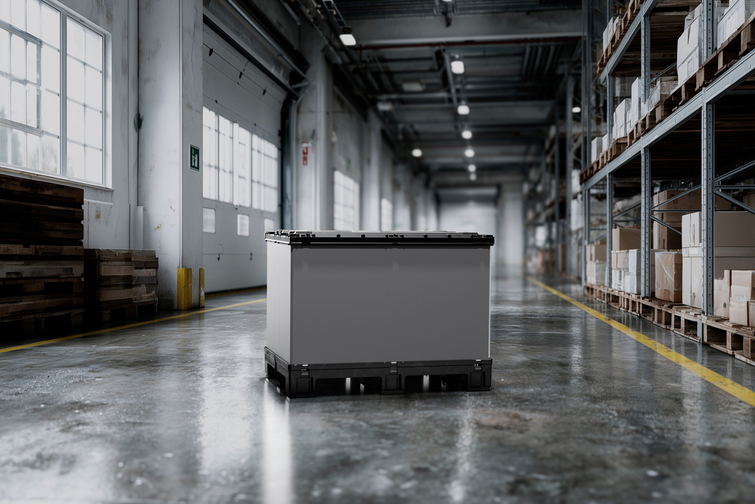 con-pearl LTB Ecoline Verpackungslösung in Produktionshalle