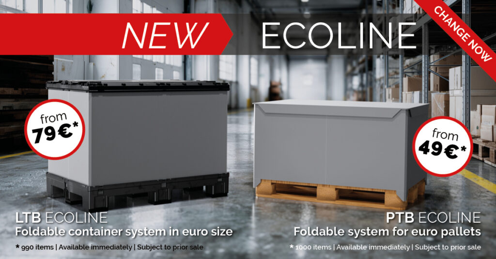 New Ecoline bewusst reduzierte Mehrweg Container für die meisten Ansprüche - kosteneffizient
