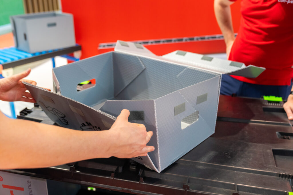 con-pearl Faltbox als modularessystem für die con-pearl ltb auf der e-commerce