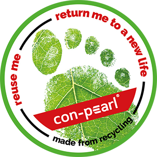 con-pearl "Made from Recycling"-Siegel