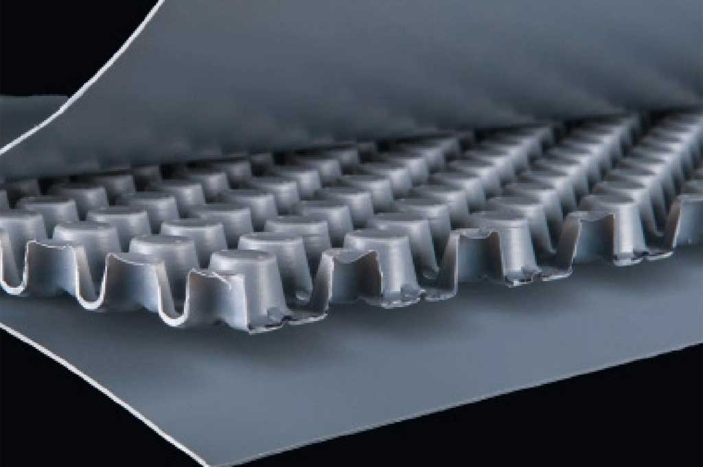 Materialschnitt durch Platte