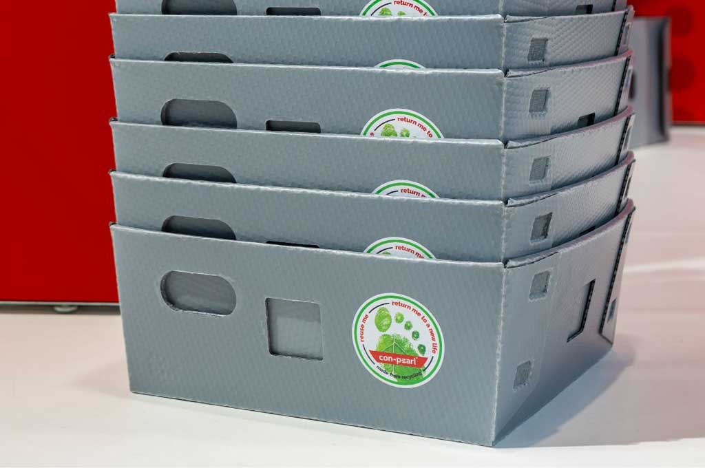 Gestapelte Stapelboxen