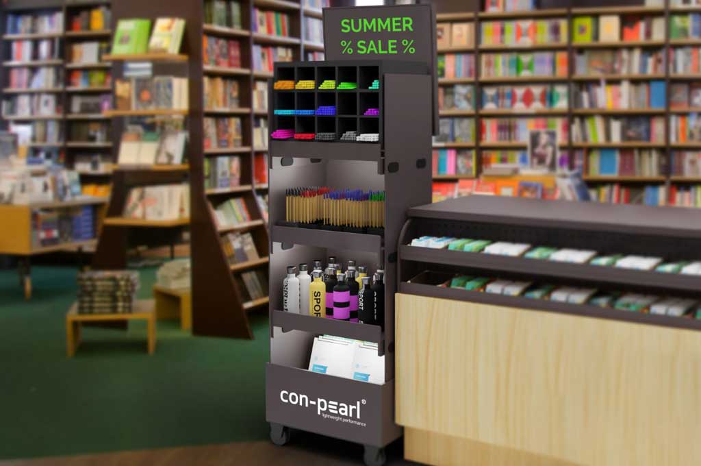 POS-Display in Beispiel-Buchhandlung