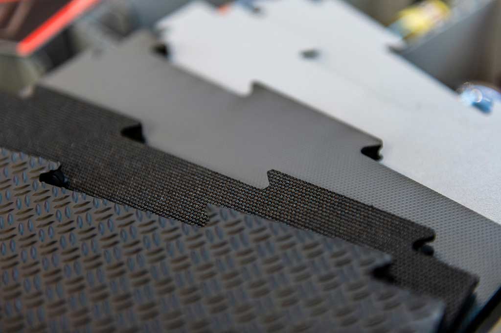 Logimat/Puzzle-Platten mit verschiedenen Farben und Oberflächen