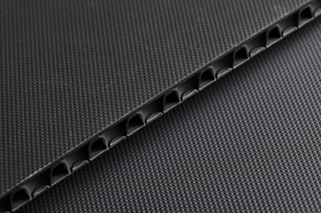 Plattendetail mit rauer Oberfläche